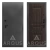 ДА94 Black Style Антик серебро Скиф (Дуб филадельфия шоколад, 2060*970, прав.)