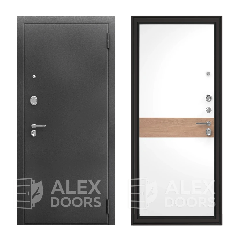 3K PRO Alum 411 (Велюр белый, Дуб виски, 2060*870, левая, Серебро антик, Silver classic)