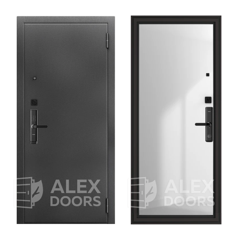 Electronic Alum 10 (Белый глянец, 2060*870, левая, Серебро антик, Kaadas S110-5W Black)