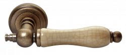 Дверные ручки Morelli "MART" MH-42-CLASSIC OMB/CH Цвет - Старая античная бронза/шампань