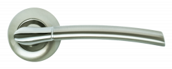 Дверные ручки Rucetti RAP 6 SN/CP Цвет - Белый никель/хром