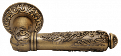 Дверные ручки Rucetti RAP-CLASSIC 7 OMB Цвет - старая античная бронза