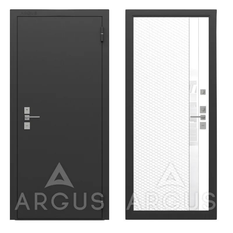 Prime (Г7514) Муар графит Норвич (Эмалит арктик, Белый лакобель, 2060*970, лев.)