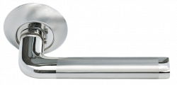 Дверные ручки Morelli "КОЛОННА" MH-03 SN/CP Цвет - Белый никель/полированный хром