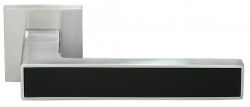 Дверные ручки Morelli "SULLA" MH-48-S6 SC/BL Цвет - Матовый хром/чёрный