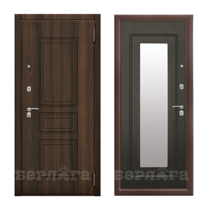 Входная дверь Оптима с зеркалом