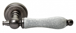 Дверные ручки Morelli "MART" MH-42-CLASSIC OMS/GR Цвет - Старое античное серебро/серый