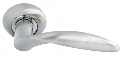 Дверные ручки Morelli "ПОРТАЛ" MH-07 SN Цвет - Белый никель