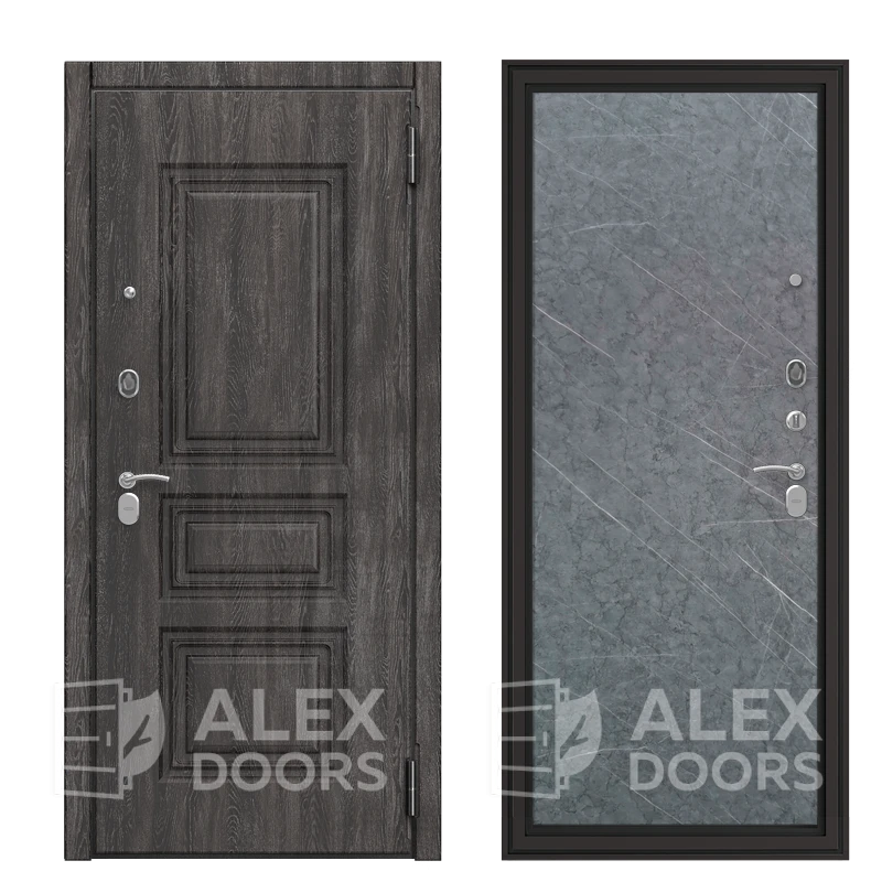 3К Стоун (промо) (Гранит лава грей, 2060*870, левая, Серебро антик, Скиф, Дуб филадельфия графит, Standard)