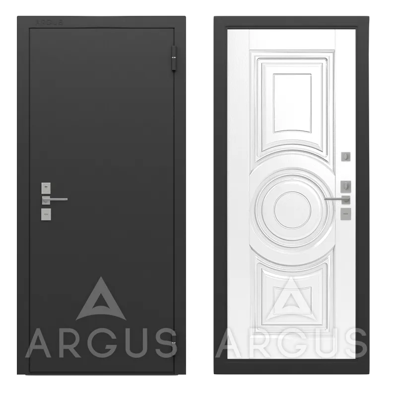 Prime (Г7514) Муар графит Магадиш (Белый жемчуг, 2060*970, лев.)