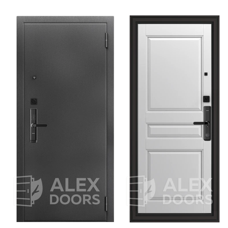 Electronic Каролина  (Белая эмаль софт, 2060*870, левая, Серебро антик, Kaadas S110-5W Black)
