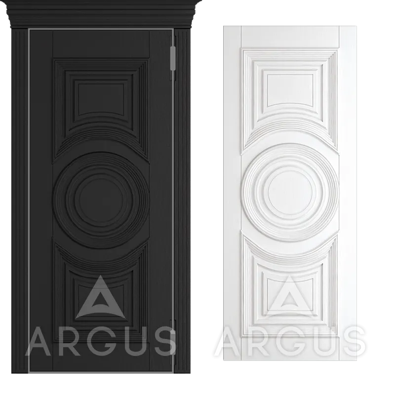 WSP Termo (handle bracket) Sairos (Дуб белый (9003), 2050*970, прав.Sairos, Дуб черно-коричневый (8022))