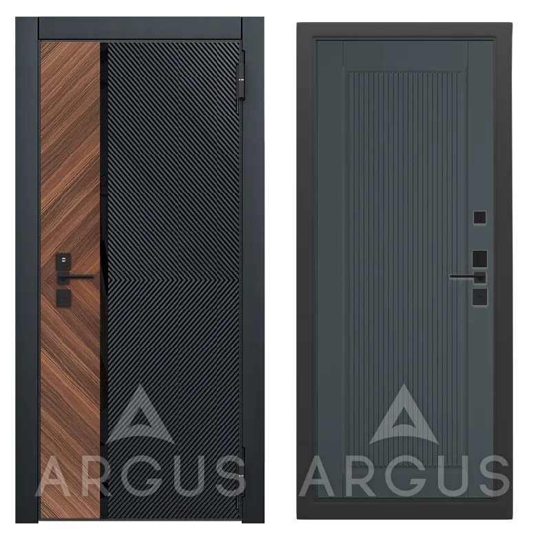 Prime (M54) Муар графит Дайкири (Силк титан, 2060*870, прав., Фуриоса, Черный кварц, Орех натуральный диагональ, черный лакобель)