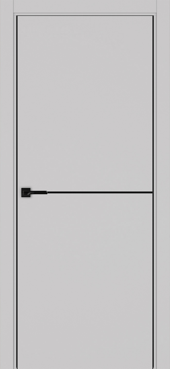 Неаполь_202 молдинг алюм.чёрн. ЭКО-шпон Пепельный