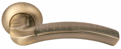 Дверные ручки Morelli "ПАЛАЦЦО" MH-02P MAB/AB Цвет - Матовая античная бронза
