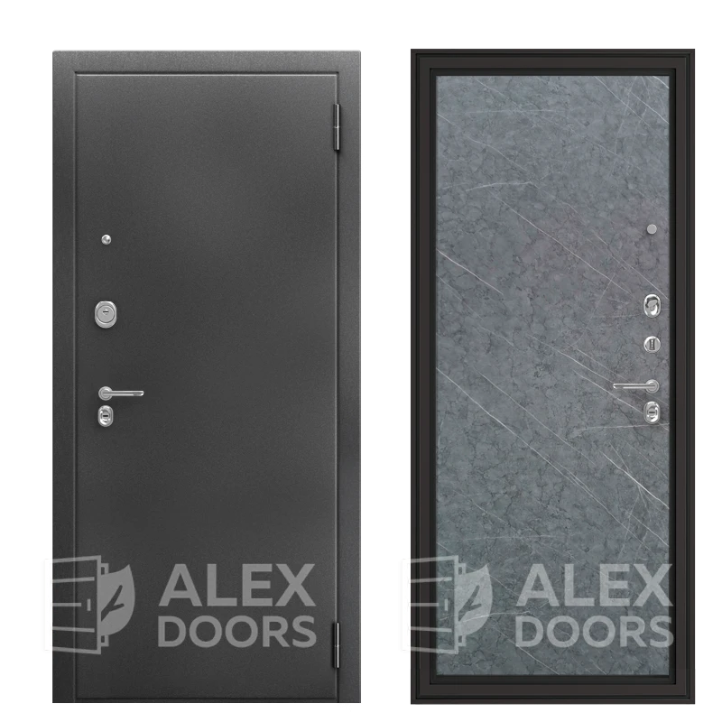 3K PRO (промо) Стоун (Гранит лава грей, 2060*970, правая, Серебро антик, Silver classic)