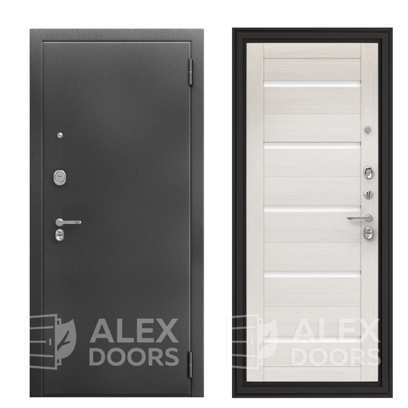 3K-PRO Александра (Белая лиственница, белый лакобель, 2060*870, левая, Серебро антик, Silver classic)