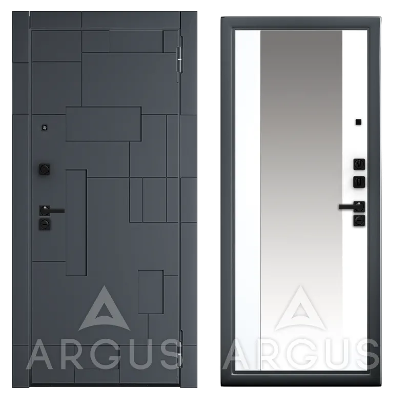 ДА86 Букле графит Вояж (Эмалит арктик, Зеркало, 2060*870, прав.Корса, Силк титан)