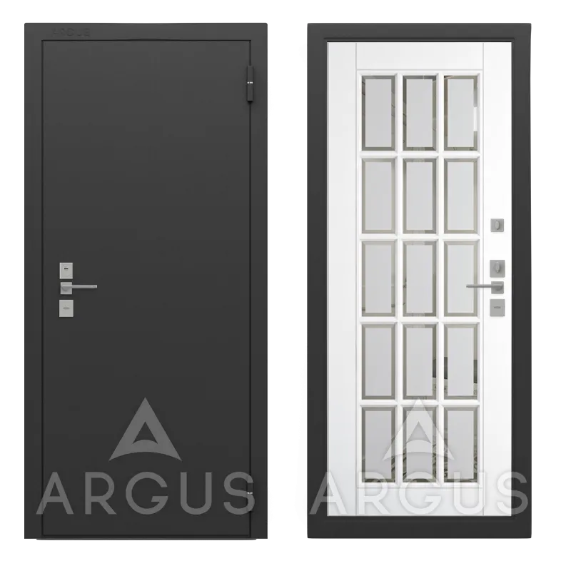 Prime (Г7514) Муар графит Мэрилин (Эмалит арктик, Зеркало с фацетом и пескоструйной обработкой, 2060*970, лев.)