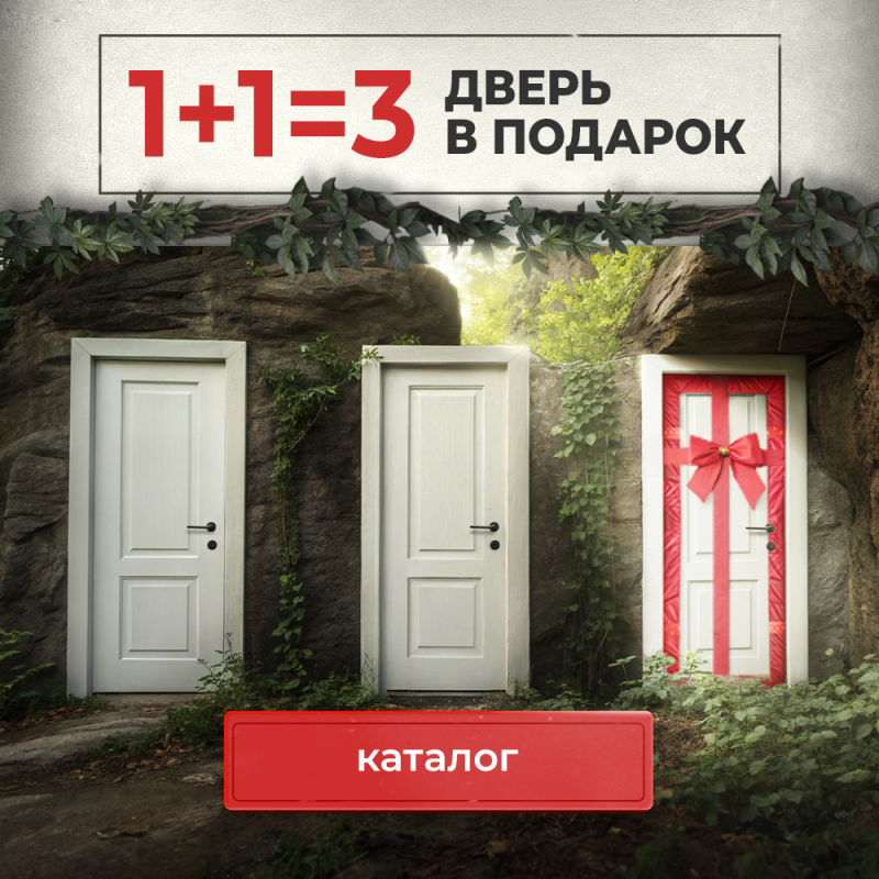 1 + 1 = 3  Третья дверь в подарок!