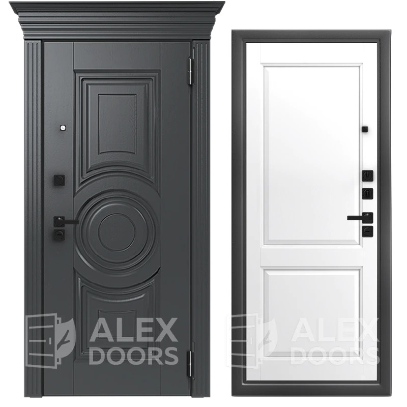 3K PRO Каролина 1 (Белая эмаль софт, 2060*970, правая, Серебро антик, Магадиш, Вуд дуб графит, Black box)