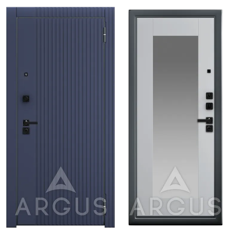 ДА86 Букле графит Милли (Силк маус, Зеркало, 2060*970, прав., Фрейда, Синий софт)