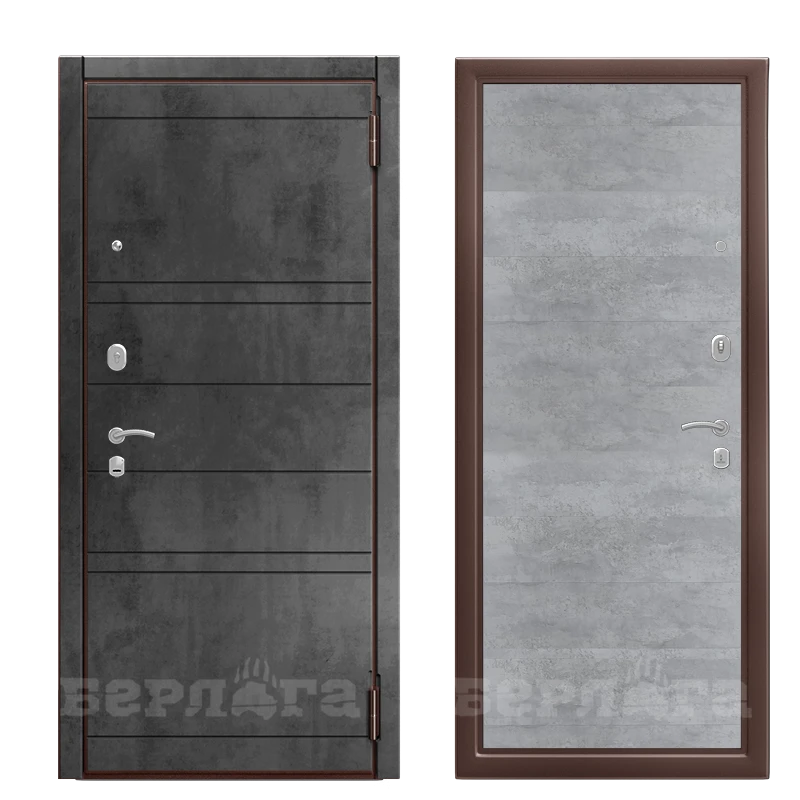 Входная дверь Оптима Лайн 2П Бетон