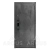 Smart Антик серебро Фьюри (Рустик соломенный (вставка Штукатурка графит), 2060*970, прав.Никсон, Бетон темный)