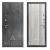 ДА65 Антик серебро Сирма (Ясень ривьера айс, Белое матовое стекло, 2050*870, прав.Никсон, Бетон темный)
