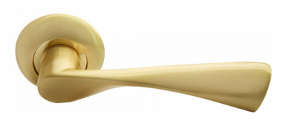 Дверные ручки Rucetti RAP 1 SG/GP Цвет - Матовое золото/золото