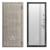 ДА65 Антик серебро Сирма (Софт милк, Белое матовое стекло, 2050*870, прав.Клод, Филадельфия грей)