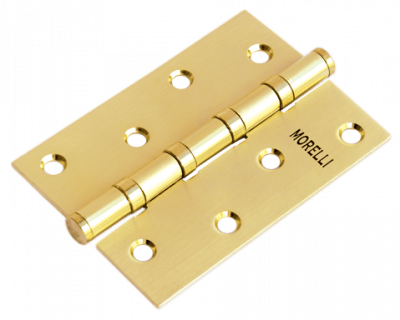 Петля MORELLI стальная универсальная MS 100X70X2.5-4BB SG Цвет - Матовое золото